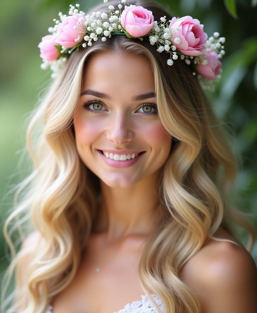 romantic flower adorned hairstyles
