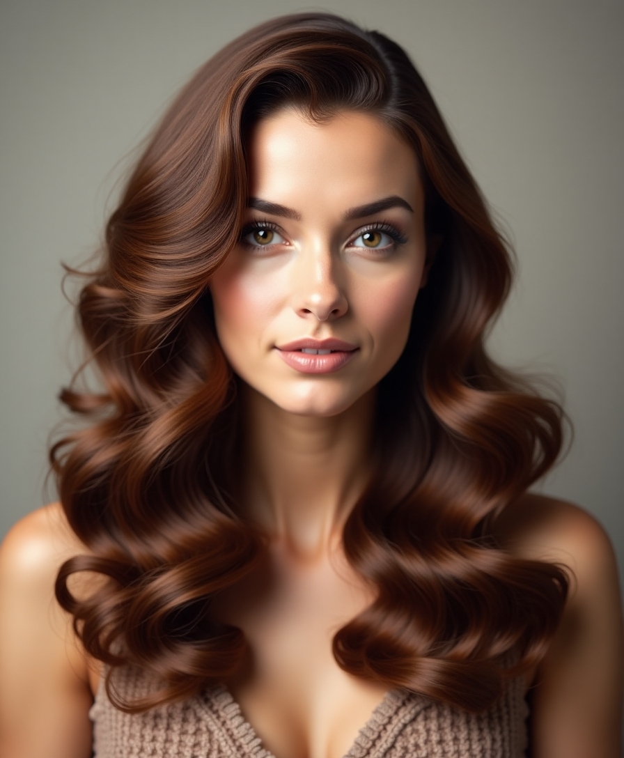 romantic hollywood waves style