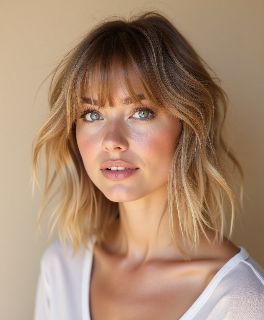 salon worthy curtain bangs technique