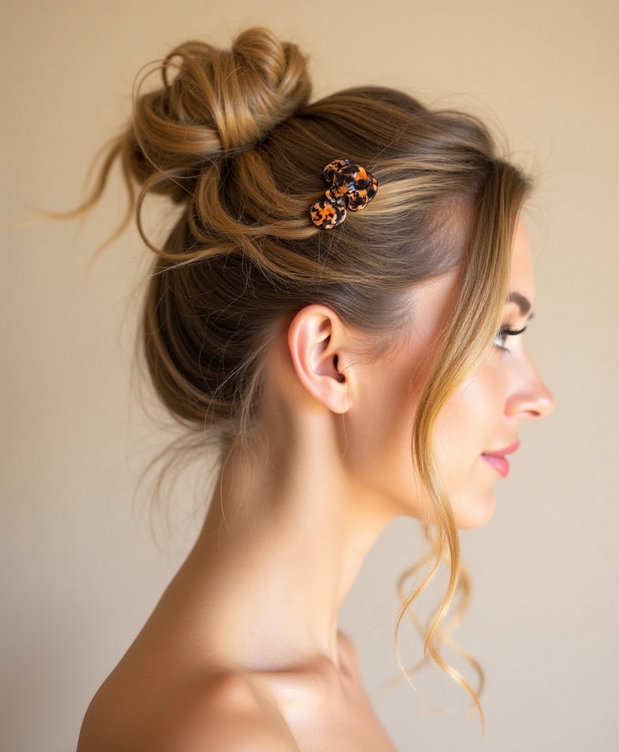 secure stylish messy bun