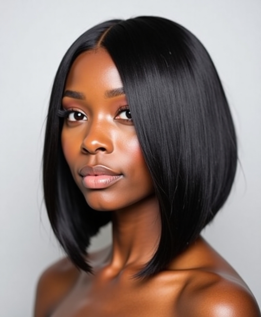 sleek bob hairstyle tutorial