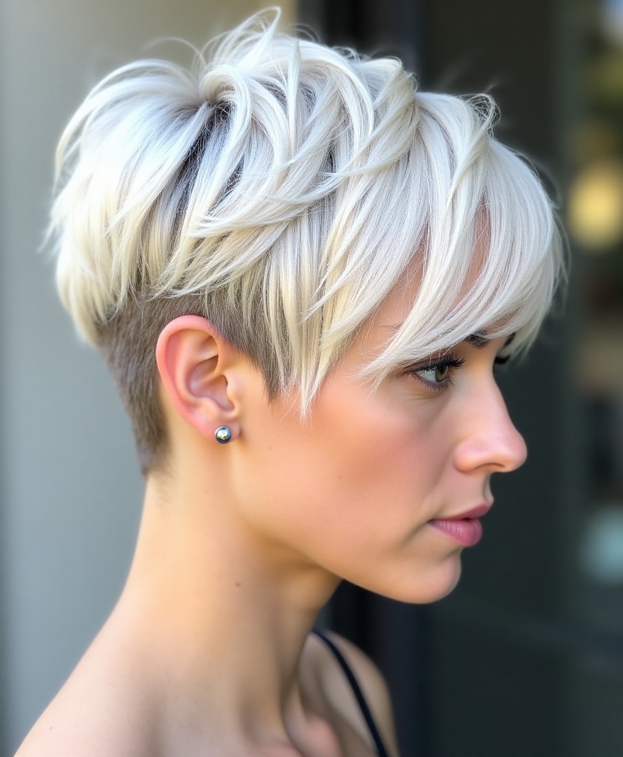 sleek glossy pixie perfection