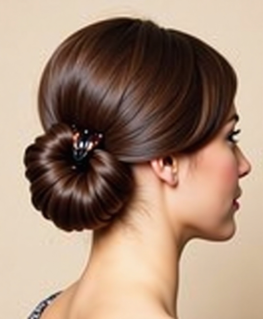 sleek polished office hairstyle