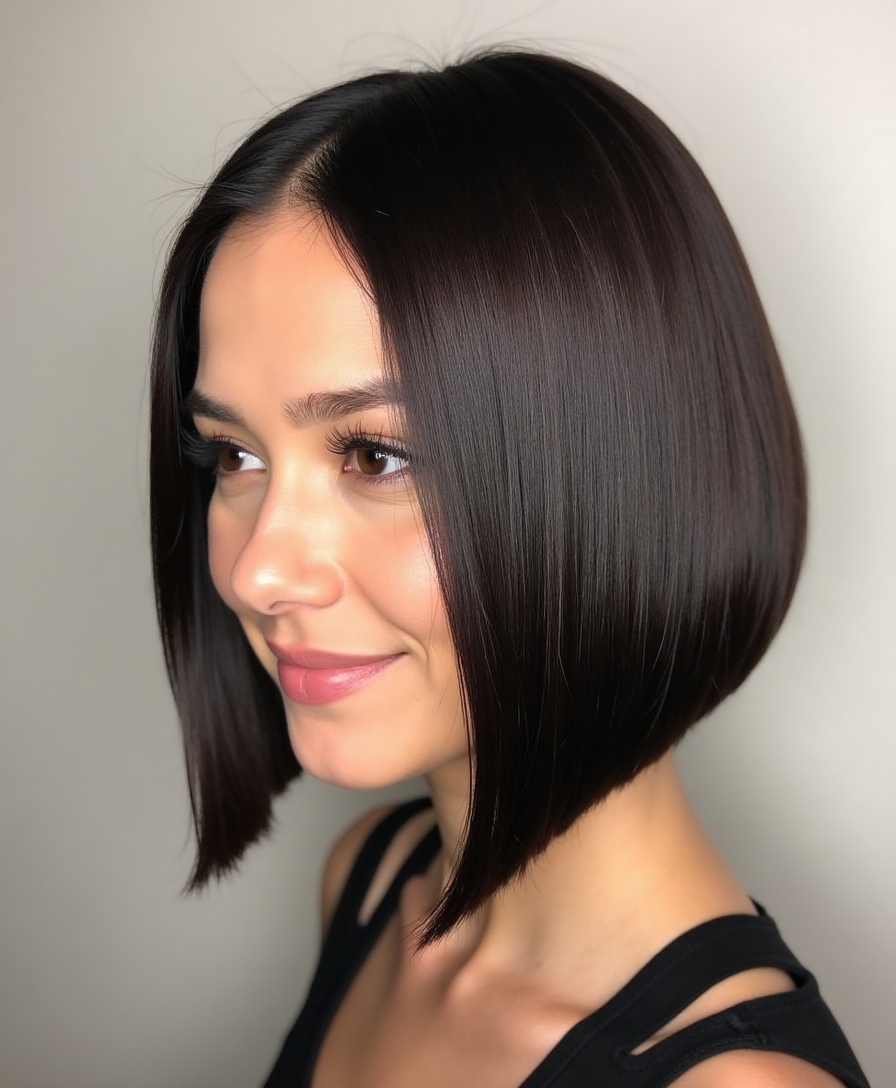 sleek precision blunt cut