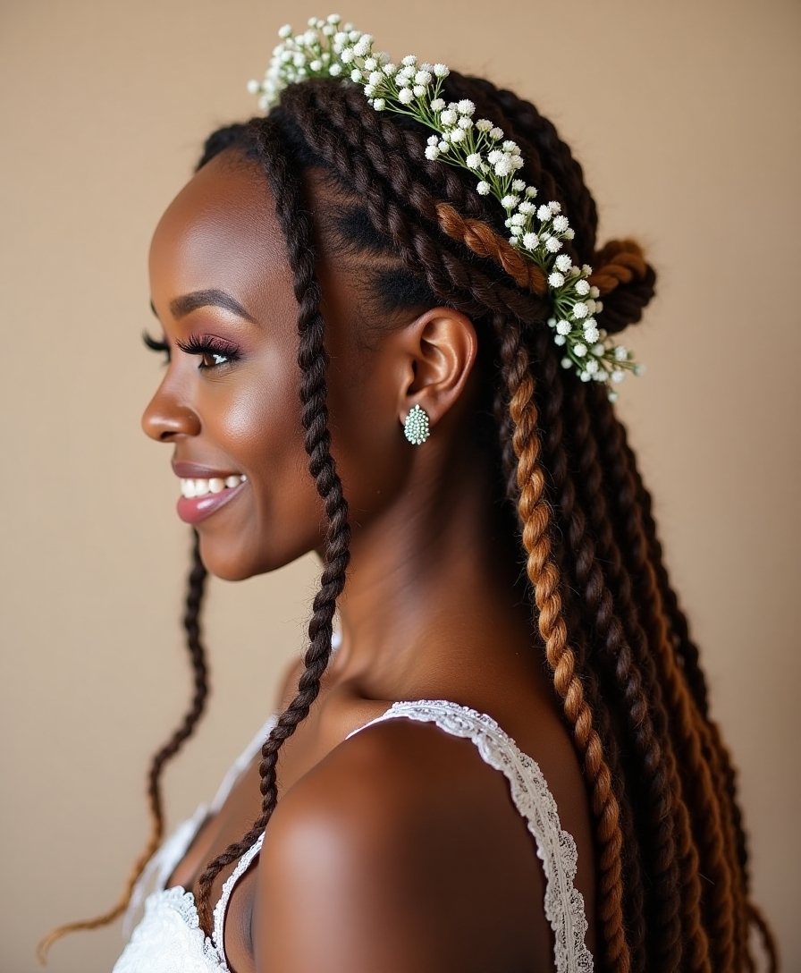 stunning bridal loc color options
