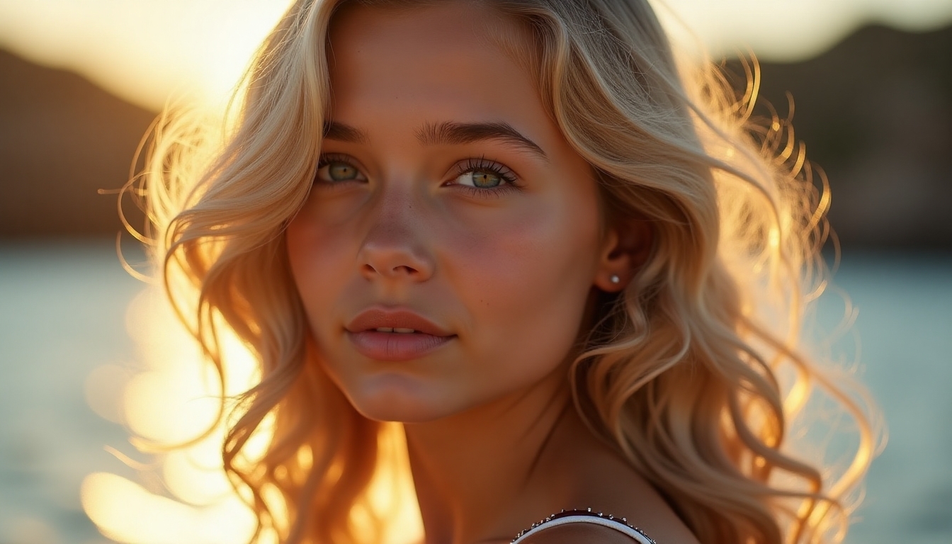 stunning long hair prom