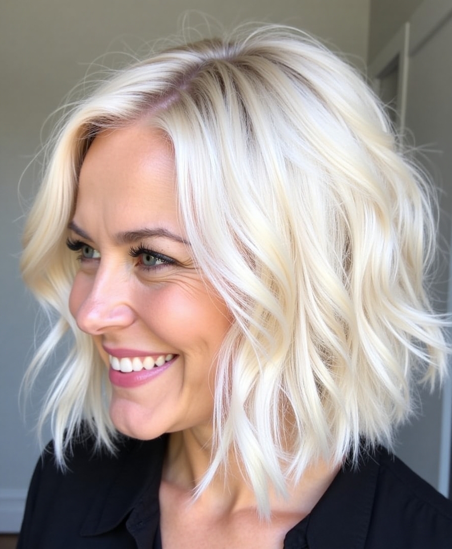 stylish choppy bob maintenance