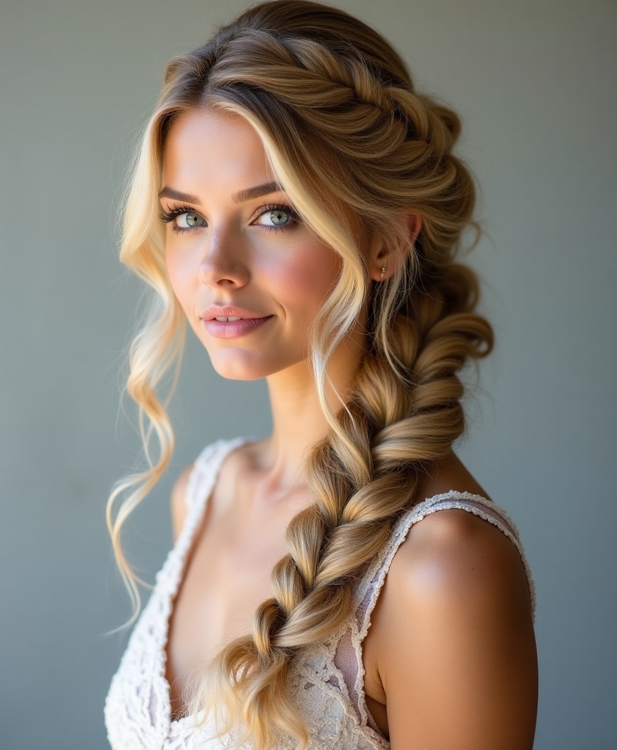 textured fishtail braid styles