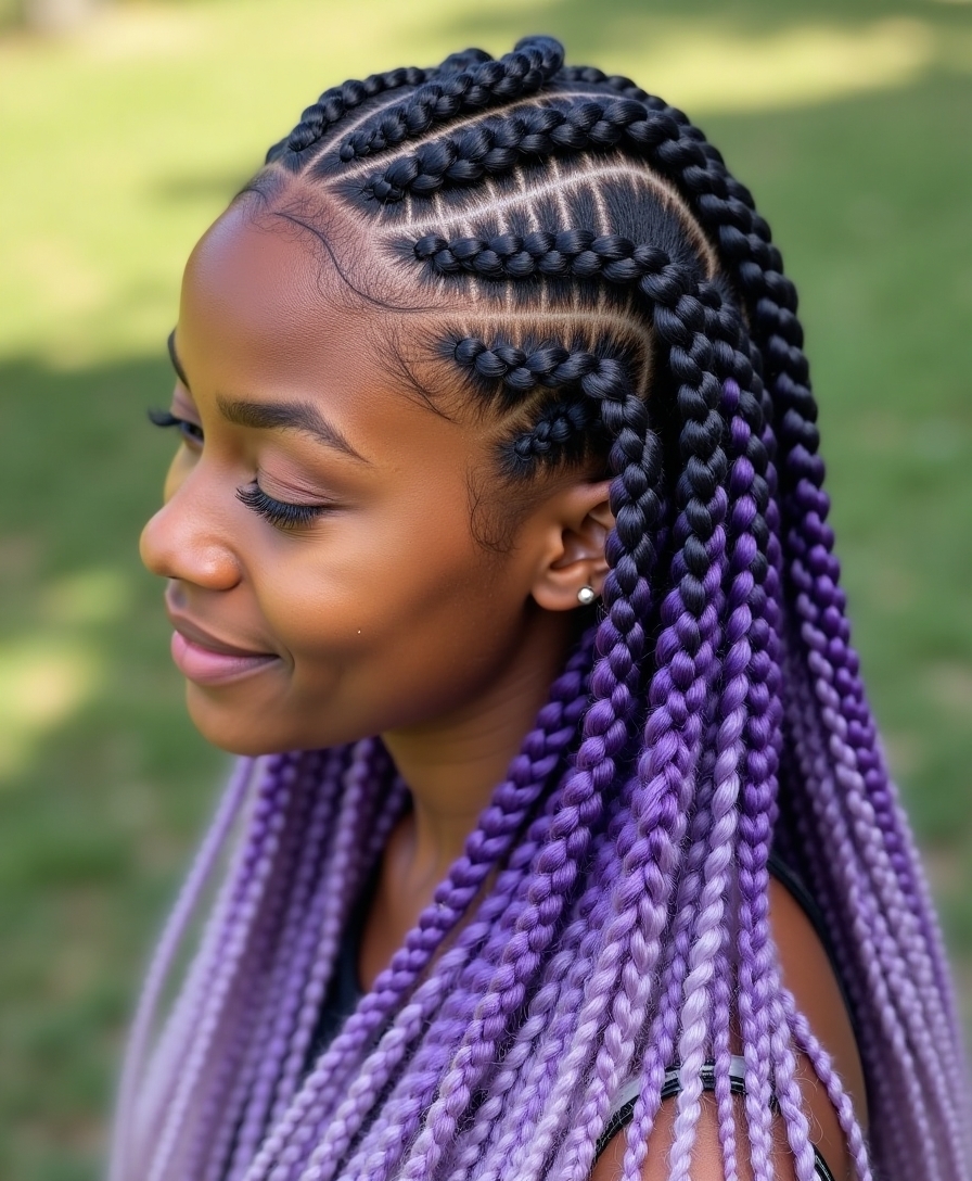 vibrant twist braid colors