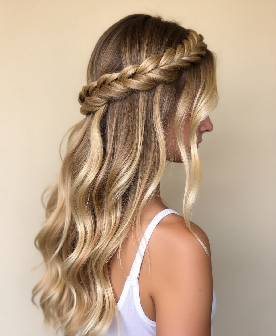 waterfall braid tutorial steps