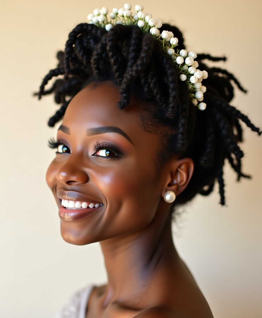 wedding locs hair care