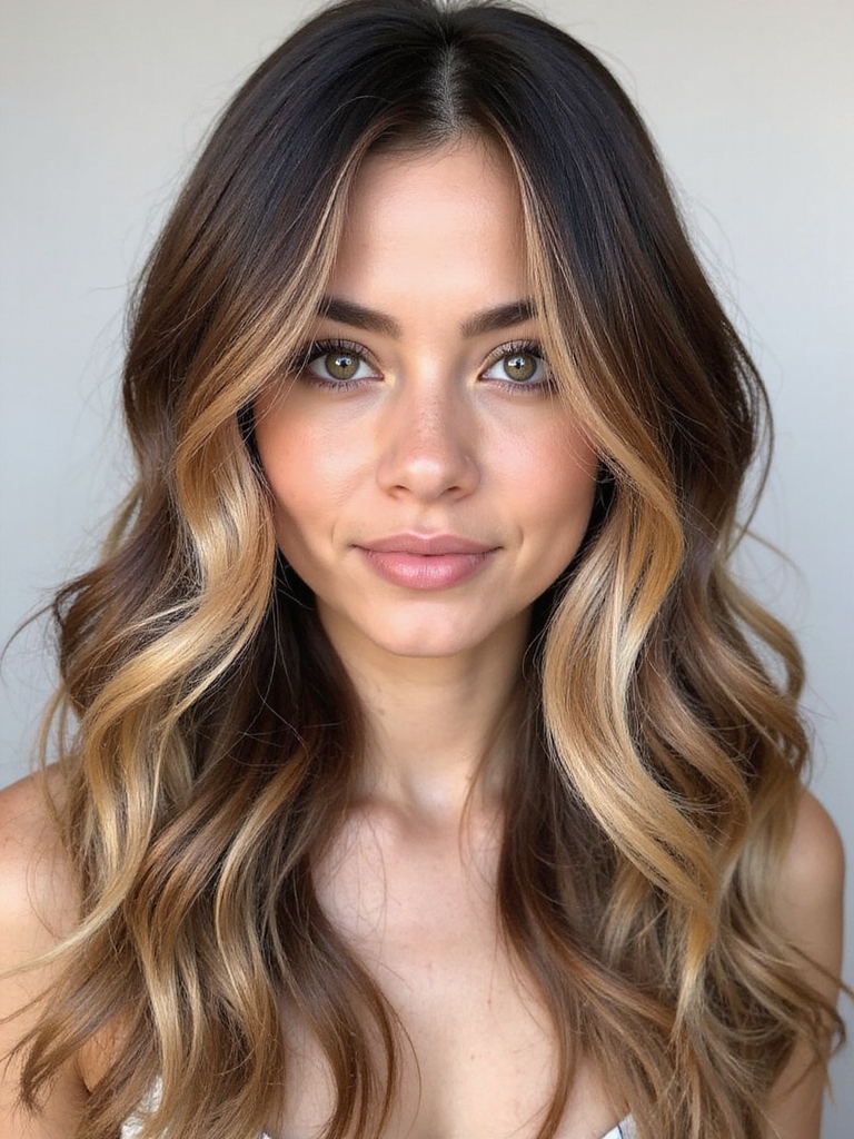blonde highlights for dark hair
