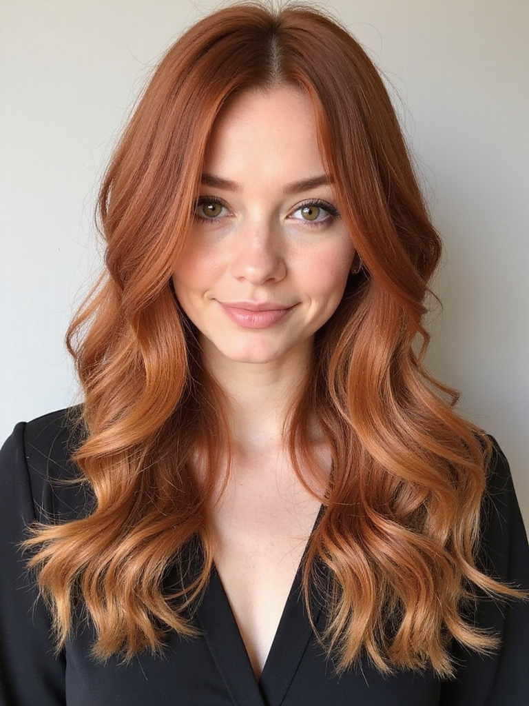 blonde highlights for redheads
