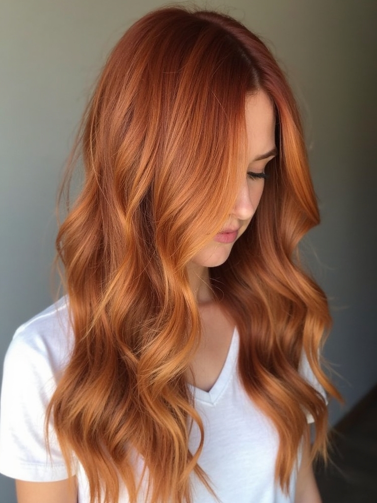blonde highlights for redheads