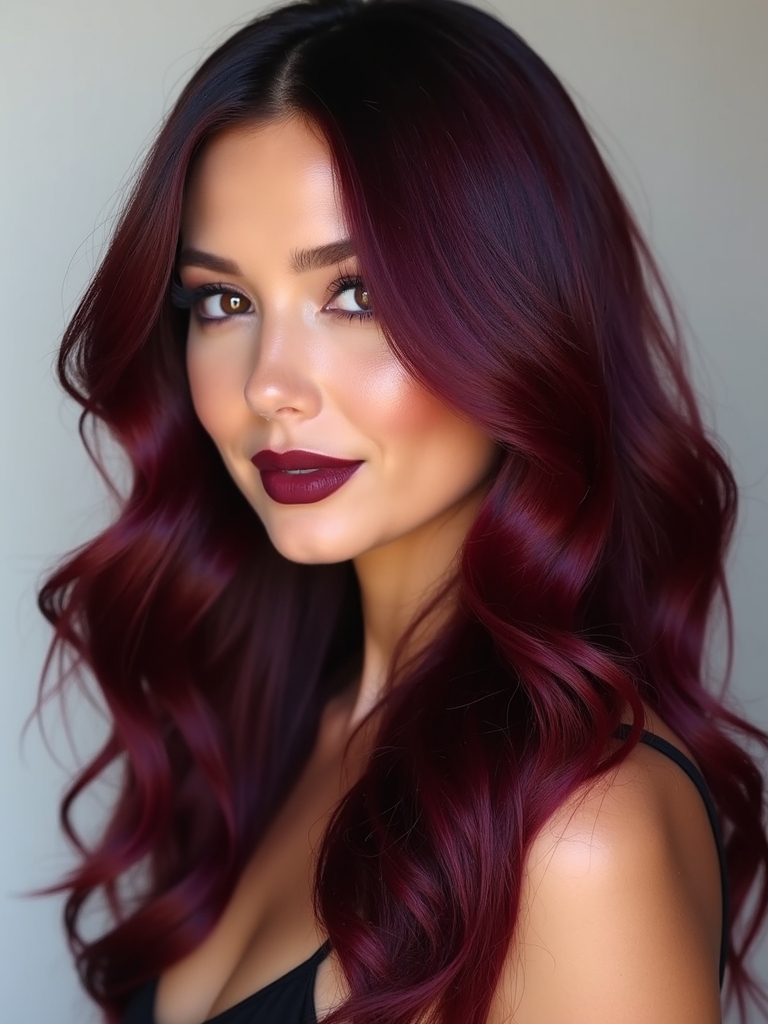 bold deep cherry red
