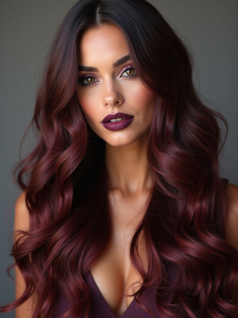 bold mahogany autumn hair
