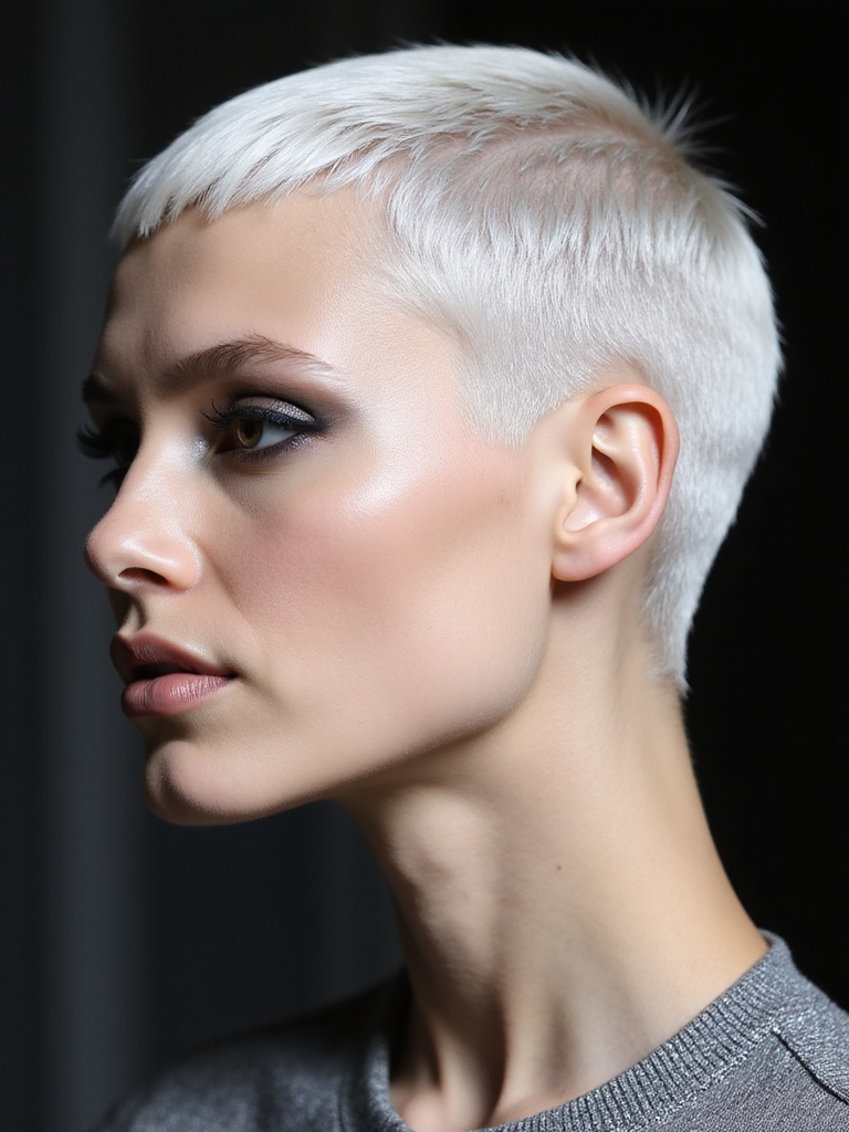 bold modern low maintenance hairstyle