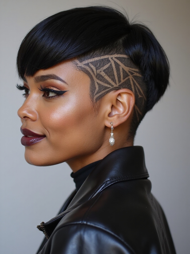 bold personalized shaved hairstyles
