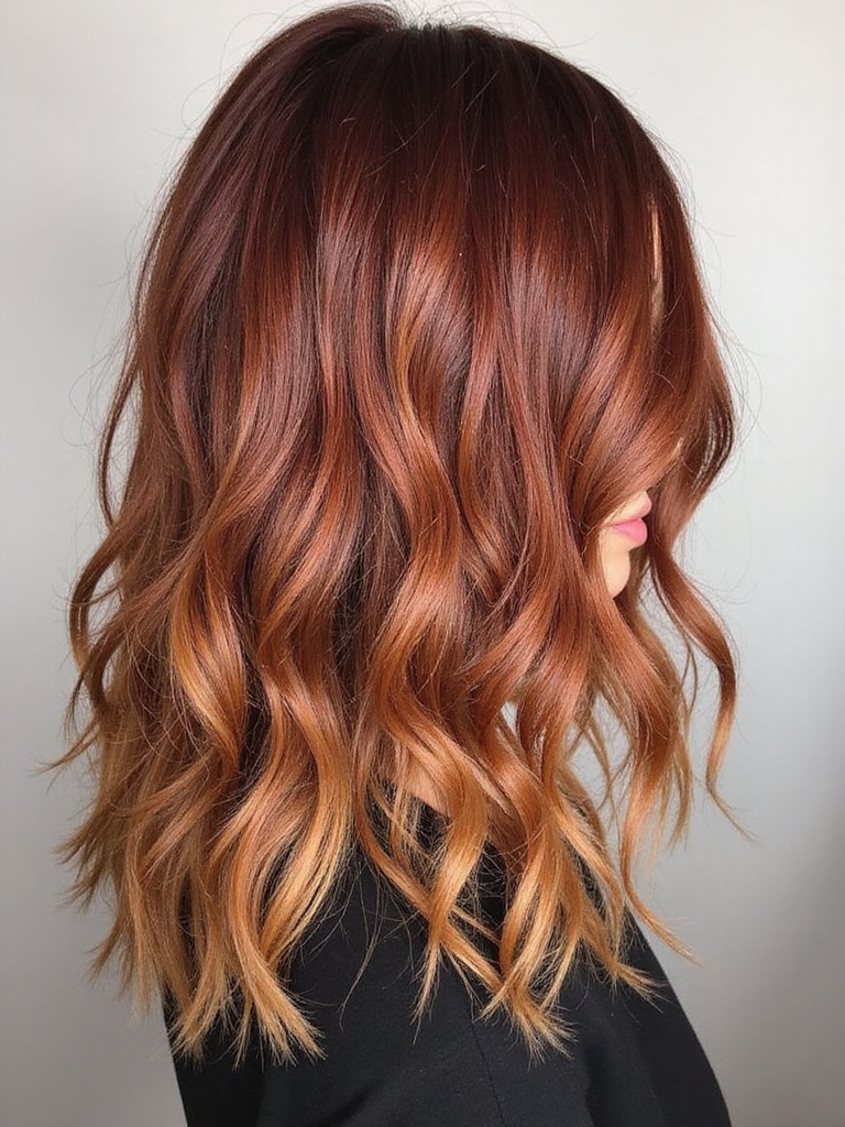 bold red playful blonde highlights