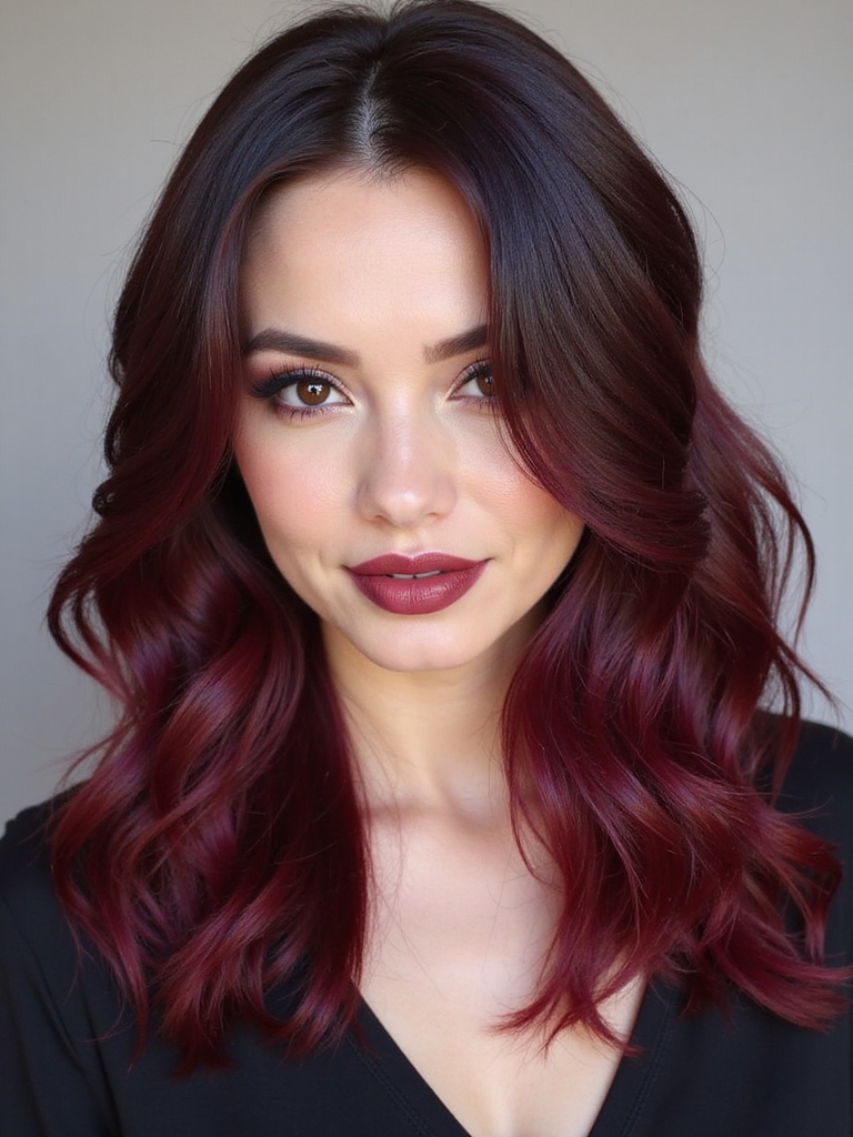 bold sophisticated cherry wine hues