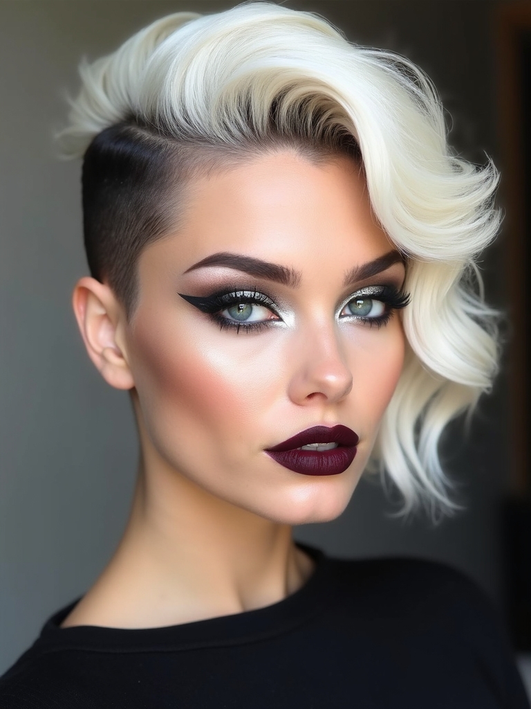 bold unique low maintenance hair