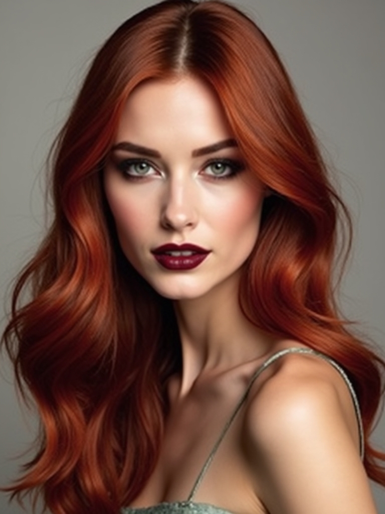 bold vintage red hair