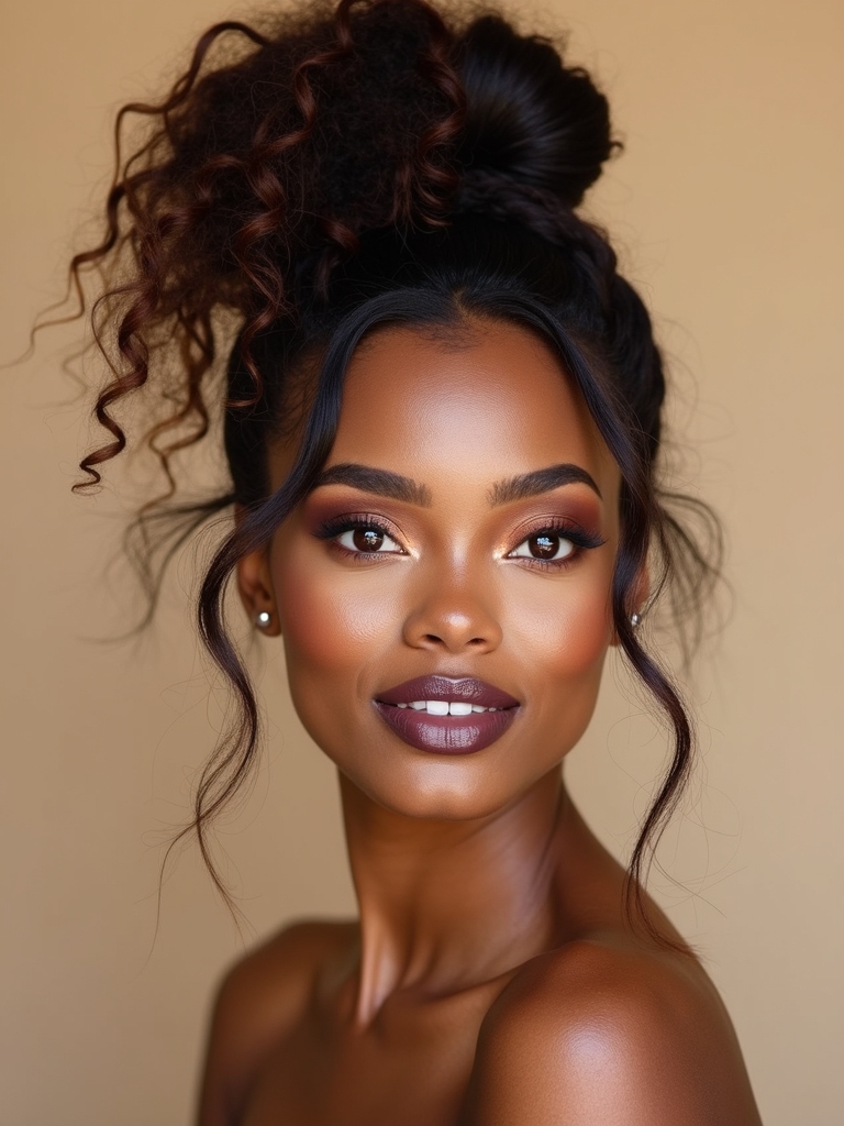 casual half up bun tutorial