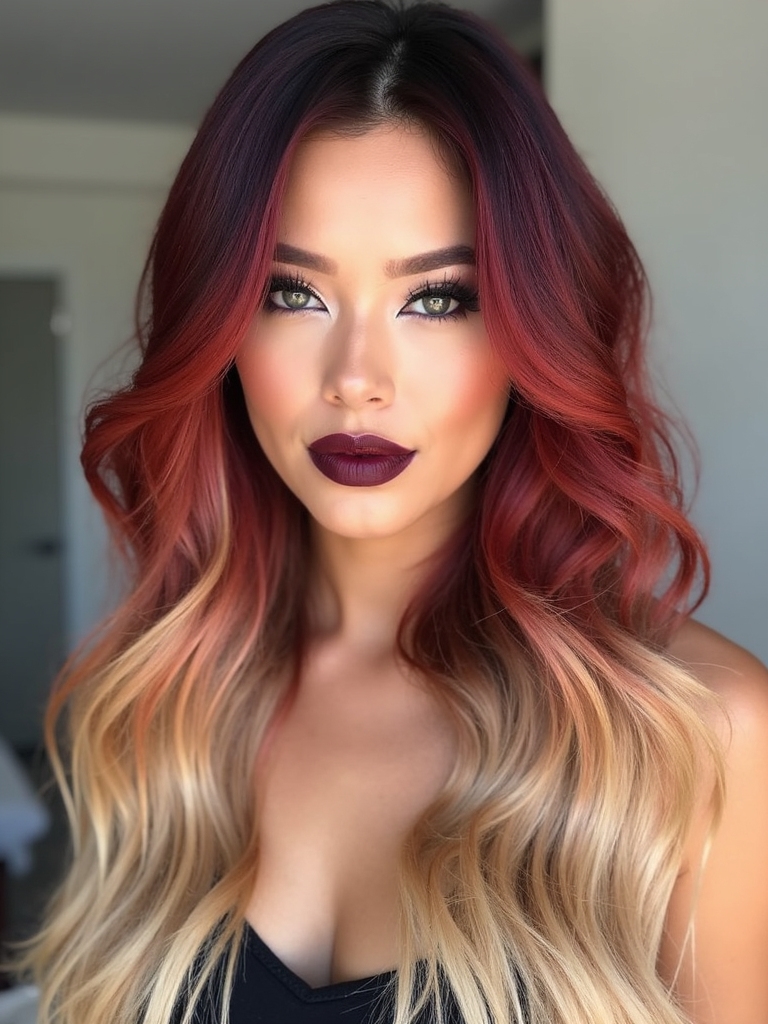 cherry roots blonde gradient