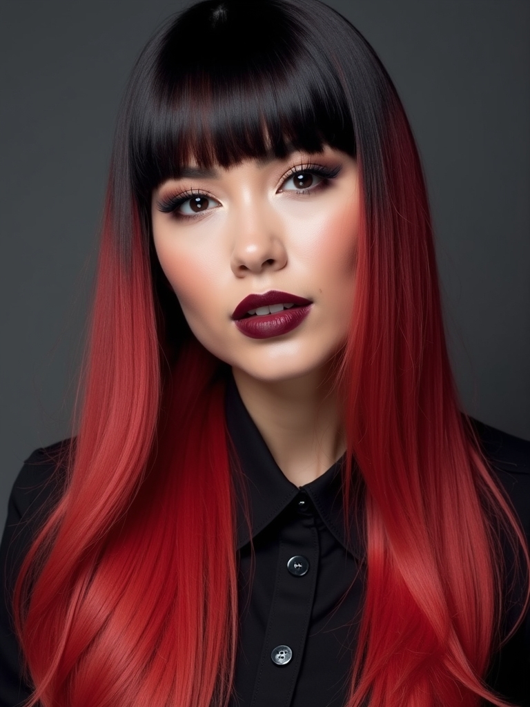 cherry to black gradient