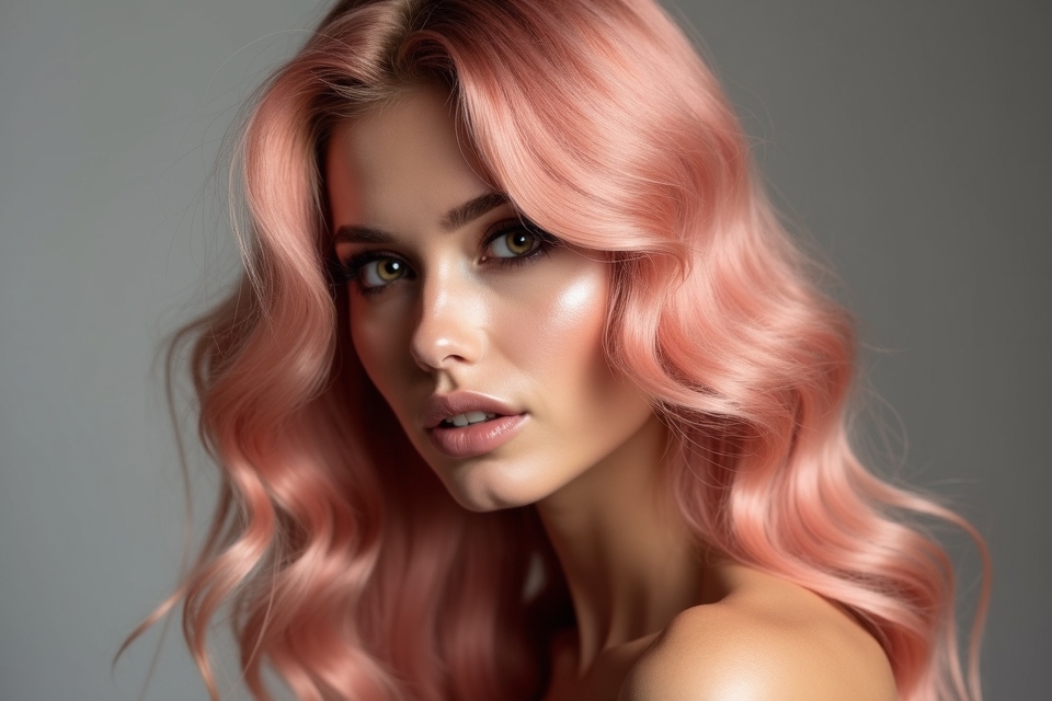 chic modern rose gold hairstyles
