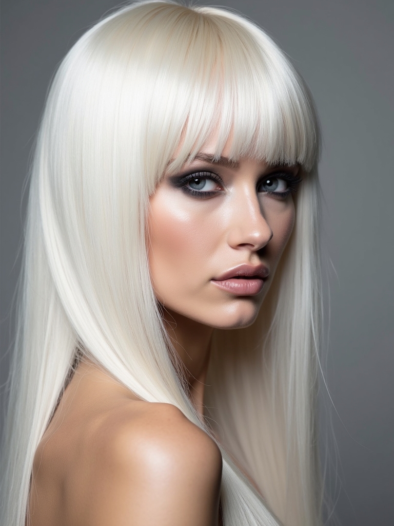 chic sleek low maintenance platinum