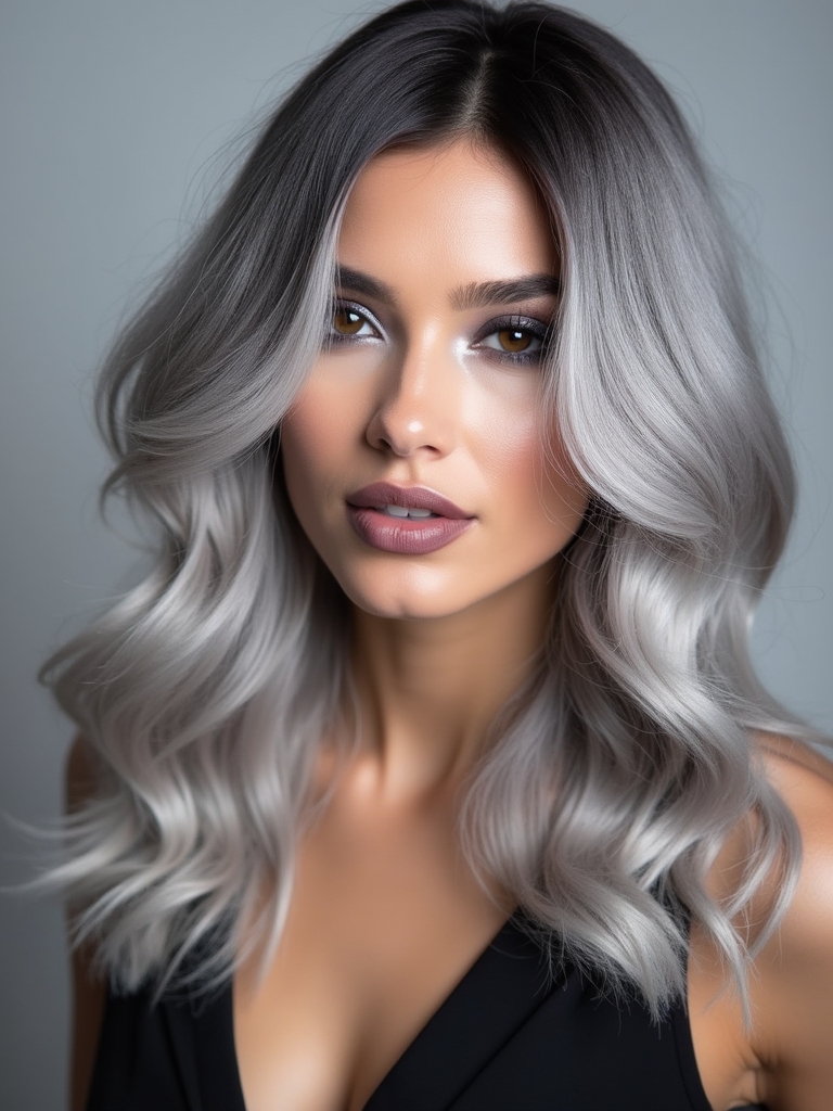 chic smoky silver makeover