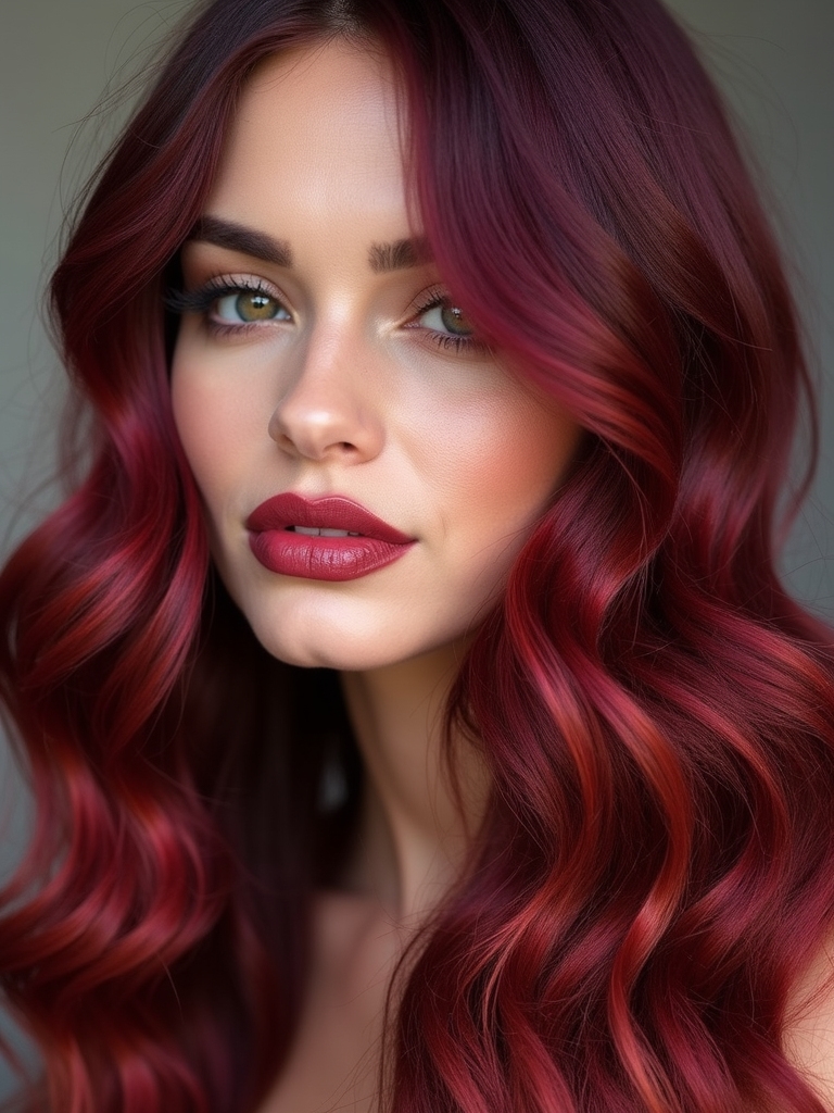 cranberry color accents impactful