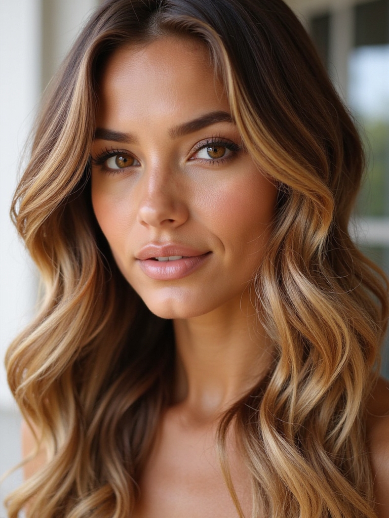 earthy caramel hair color
