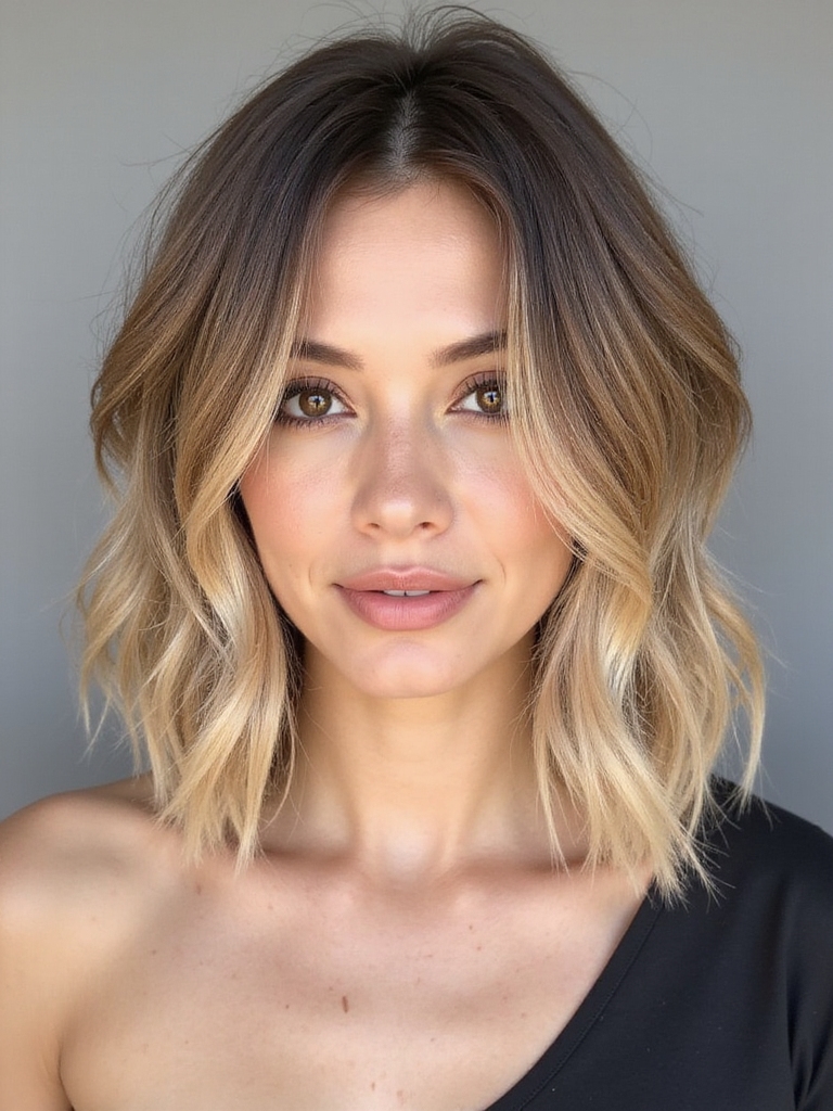 effortless chic wavy bob