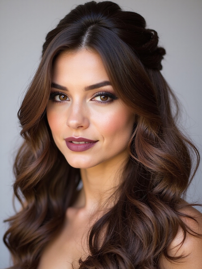 effortless half up hairstyle transformation