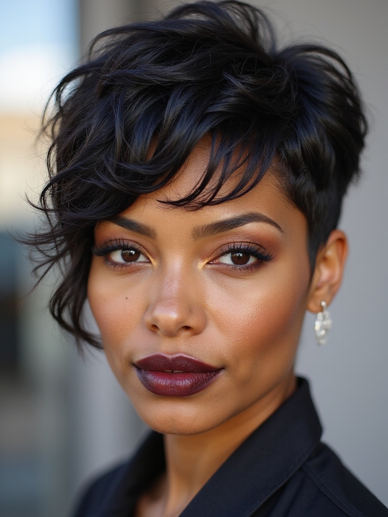 effortless stylish wavy crop