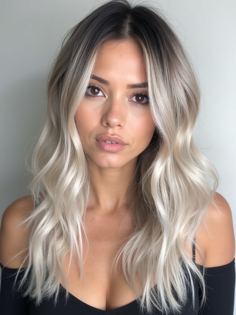 effortlessly chic ashy balayage