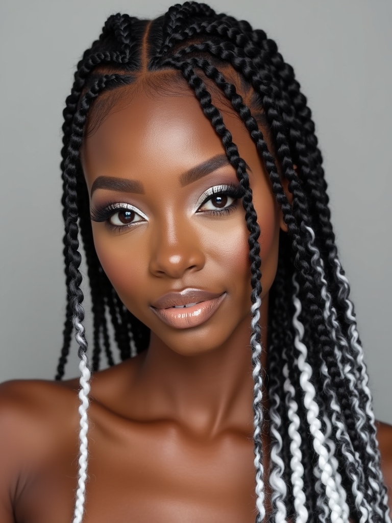 elegant bold twist braids
