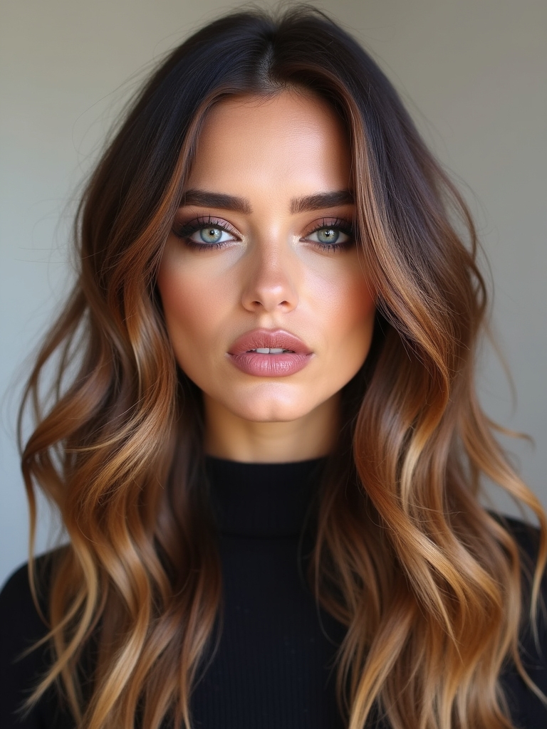 elegant low maintenance brunette blend