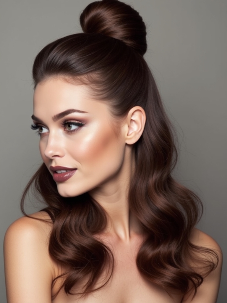 elegant polished top knot