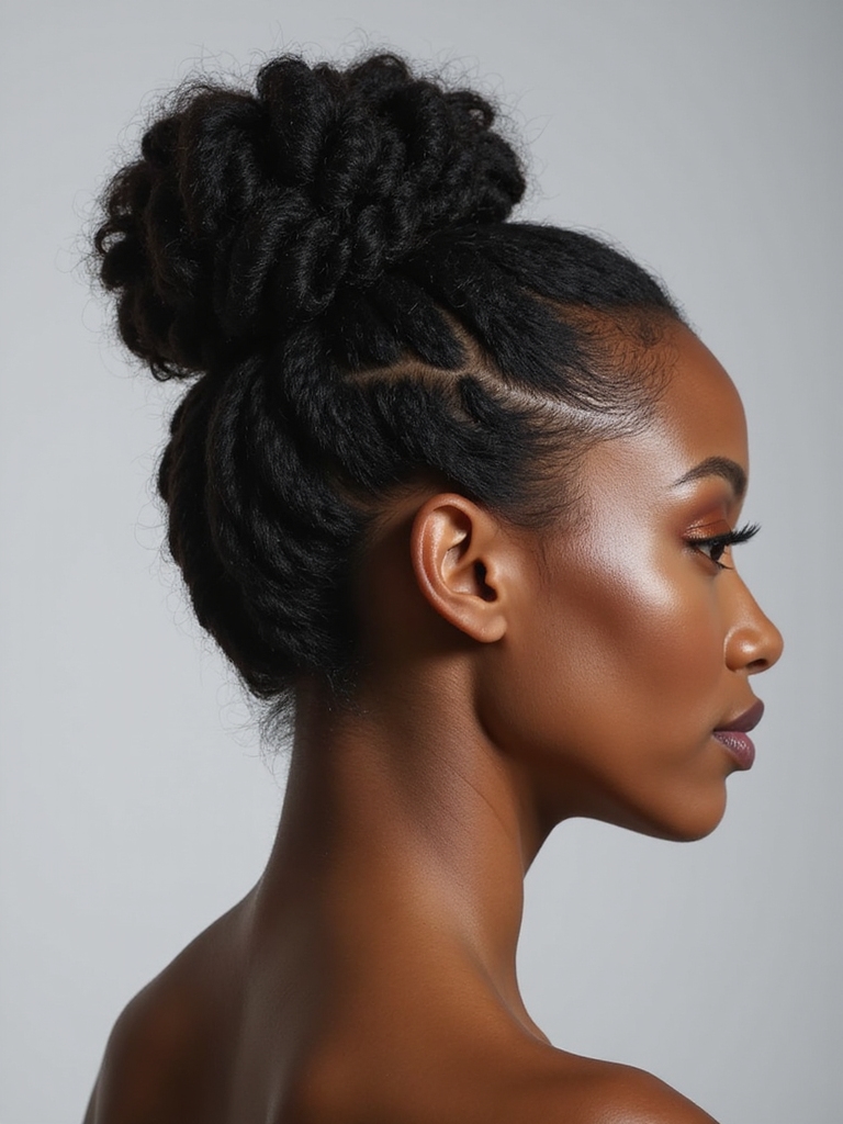 elegant single knot hairstyle