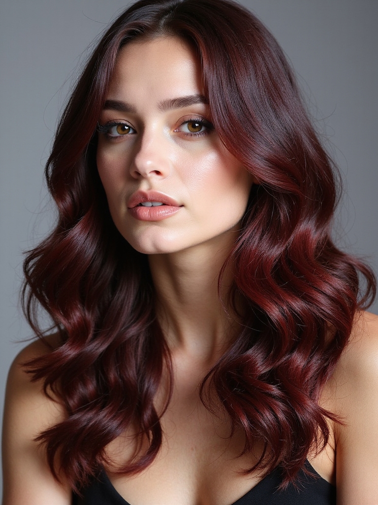 elegant soft cherry brunette