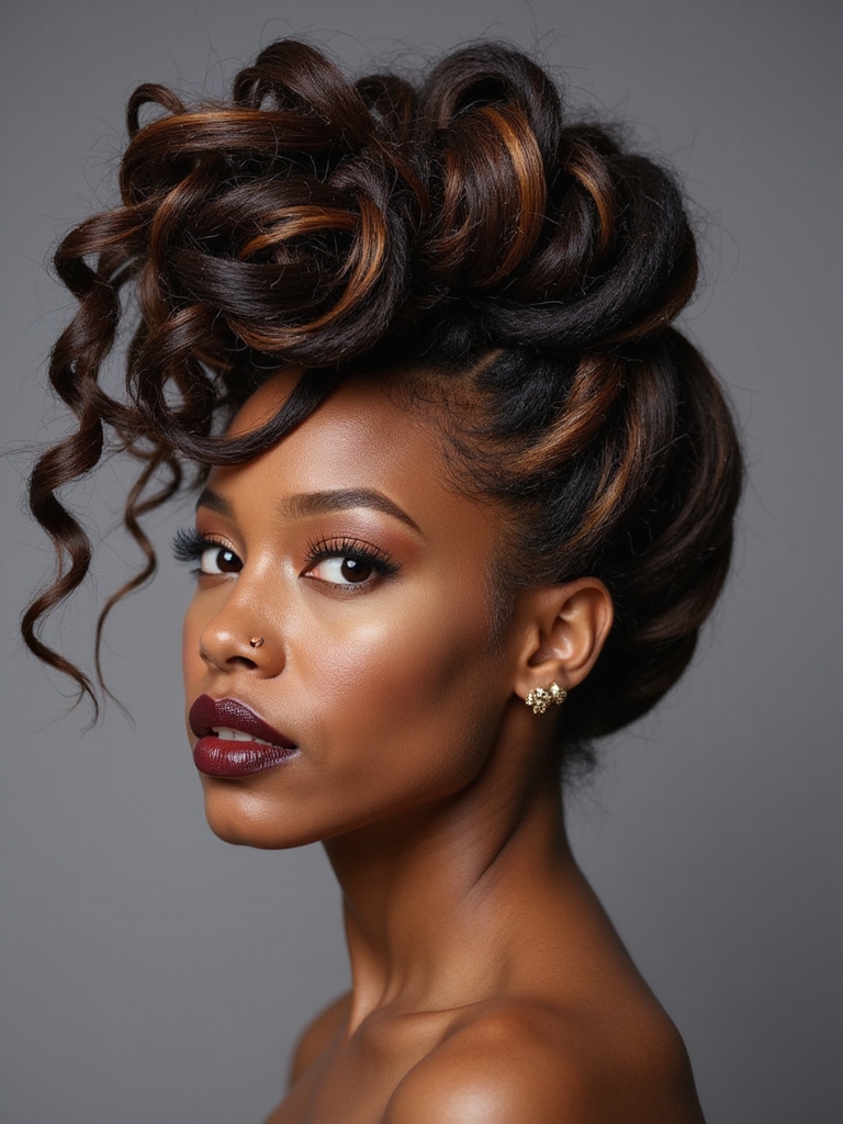 elegant twisted crown hairstyle