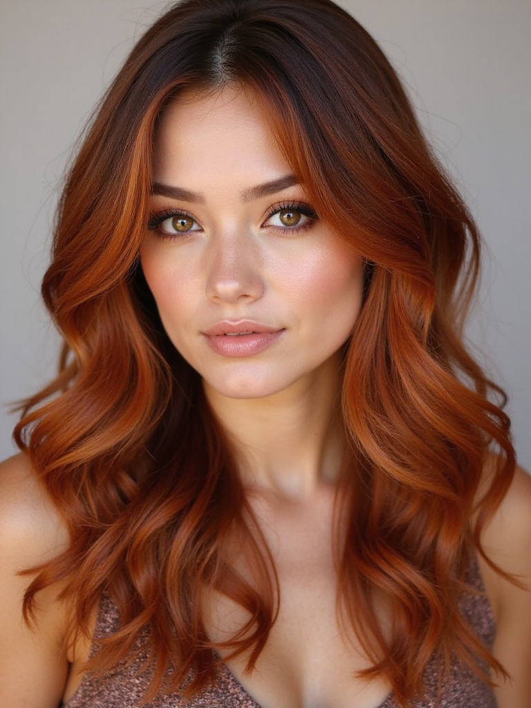 fiery copper autumn hair