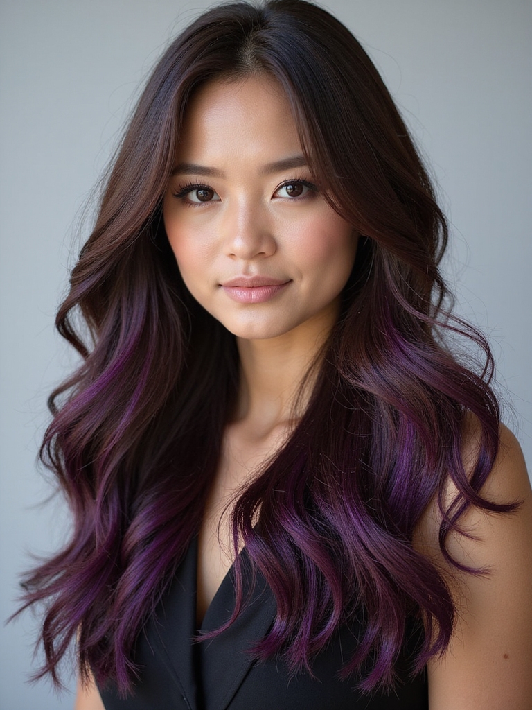 hidden vibrant hair hues