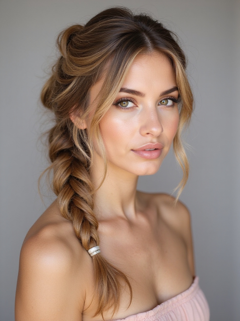 loose fishtail braid tutorial