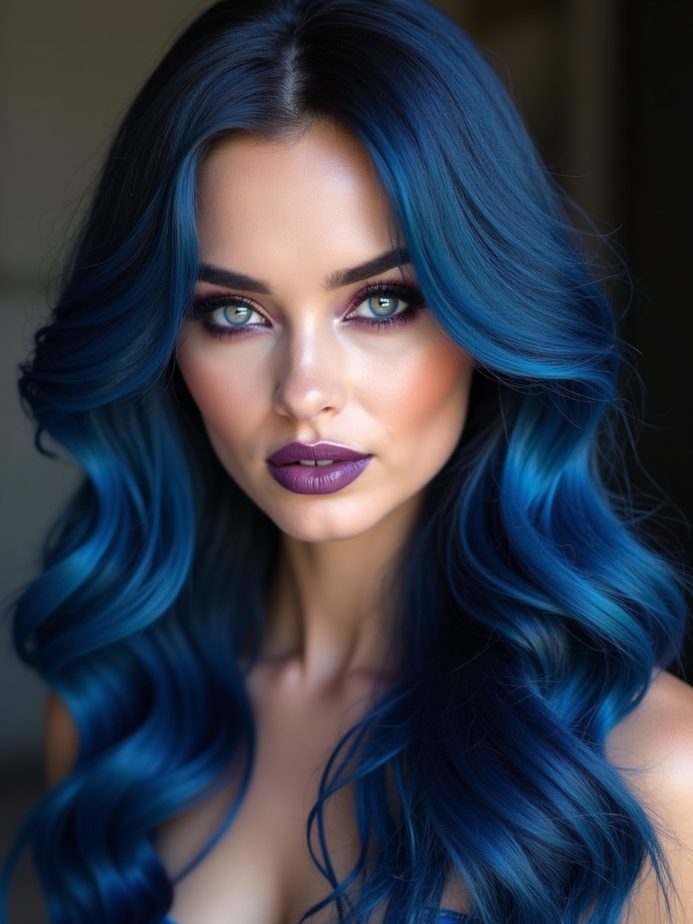 lush midnight blue waves