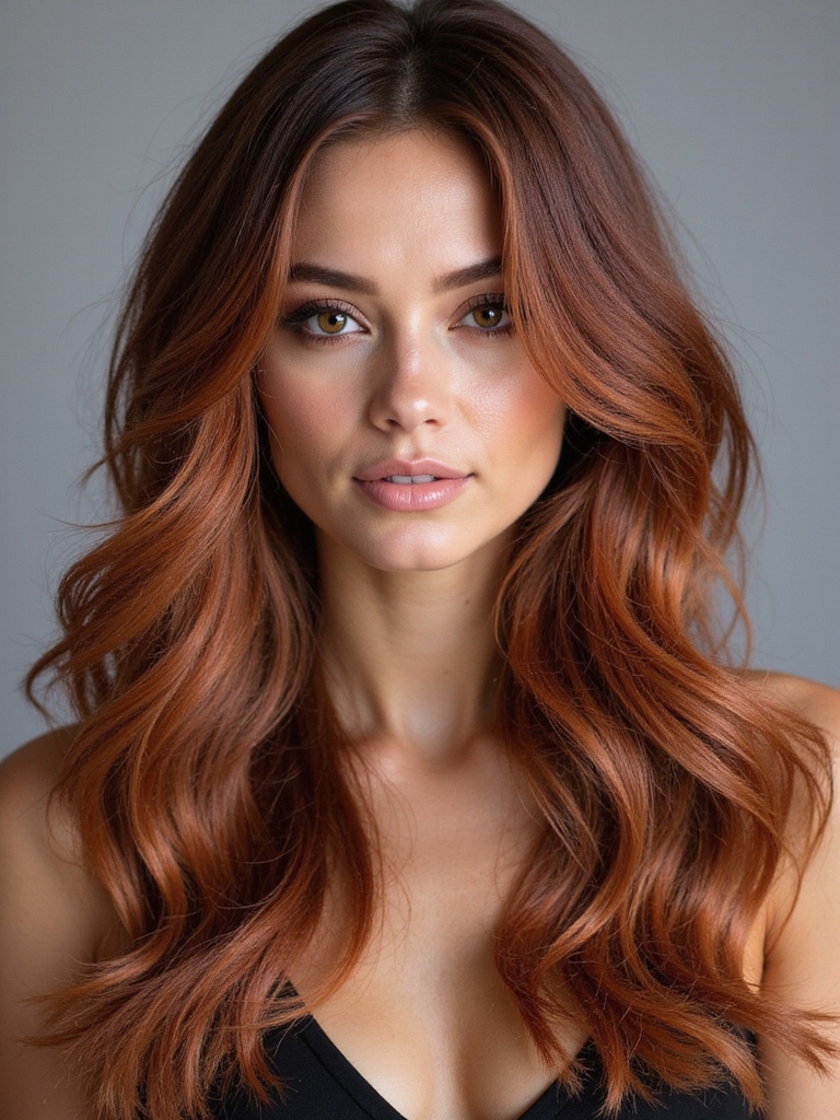 luxurious smoky copper shine