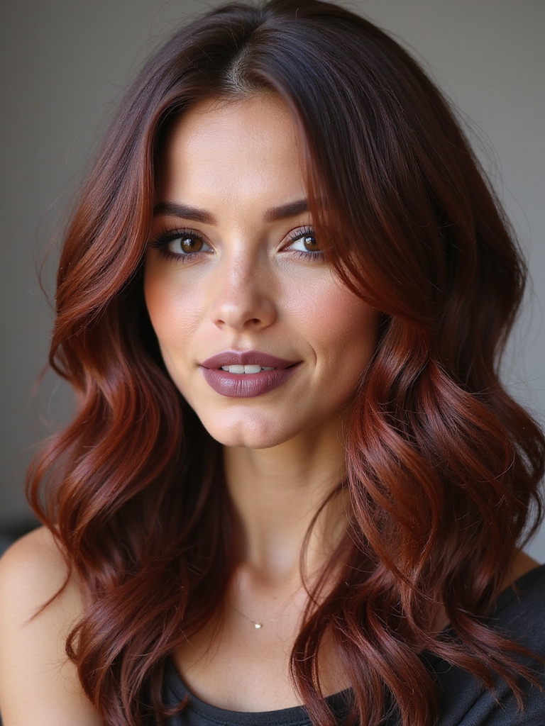 muted warm copper hair